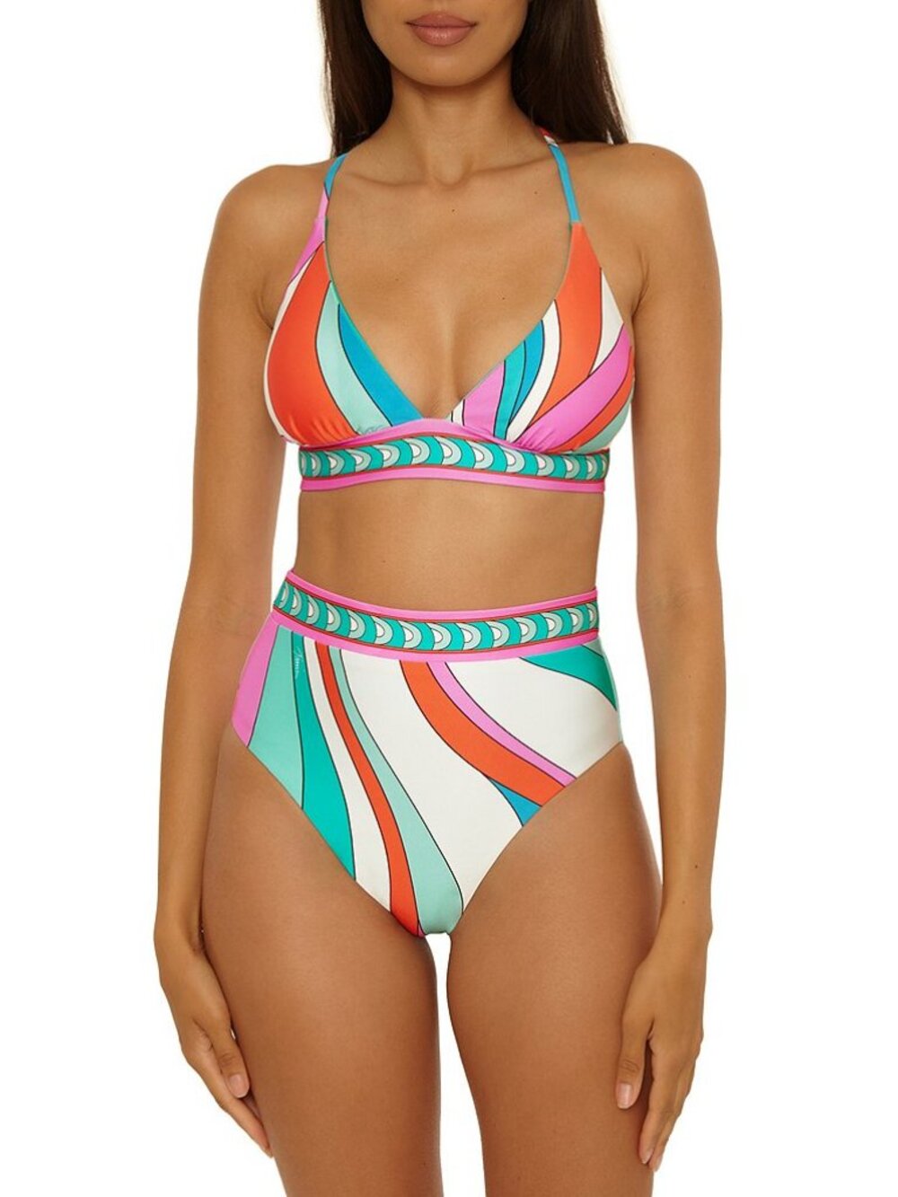 TRINA TURK APOLLO PRINTED/REVERSIBLE HI-WAIST BOTTOM IN SIZES 6 & 14 - Picture 2 of 8